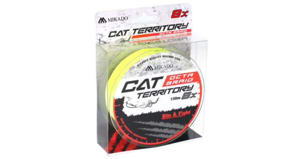 PLECIONKA - CAT TERRITORY OCTA BRAID - 0.70mm/76.4kg/300m - FLUO ŻÓŁTA - op.1szp.