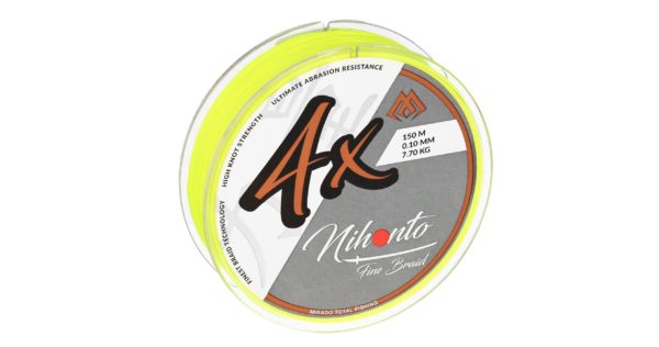 Mikado wędkarstwo - PLECIONKA - NIHONTO FINE BRAID - 0.25mm/20.9kg/150m - FLUO ŻÓŁTA - op.1szp.