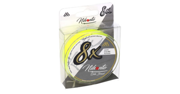 PLECIONKA - NIHONTO OCTA BRAID - 0.08mm/5.15kg/10m - FLUO ŻÓŁTA - op.1szp.