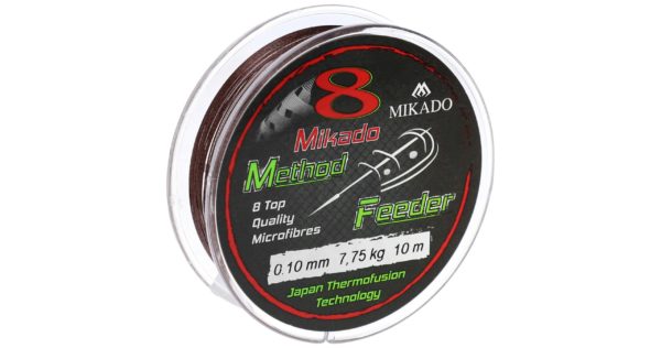 Mikado wędkarstwo - PLECIONKA - OCTA METHOD FEEDER - 0.12mm/8.9kg/10m - BRĄZOWA - op.1szp.
