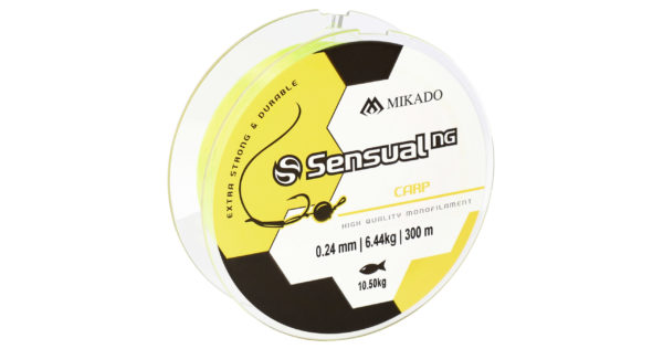 Mikado wędkarstwo - ŻYŁKA - SENSUAL N.G. CARP 0.45mm/30kg/300m - ŻÓŁTA - op.1szp.