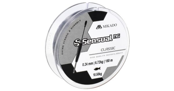 Mikado wędkarstwo - ŻYŁKA - SENSUAL N.G. CLASSIC 0.18mm/6.5kg/150m - TRANSPARENTNA - op.1szp.