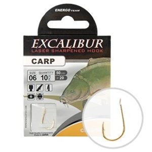 Energofish EXCALIBUR SNELLED HOOK CARP CLASSIC GOLD 2