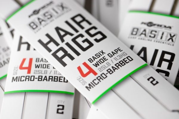 Basix Range Basix Range KORDA Basix Hair Rigs Wide Gape 4 25lb - KBX014