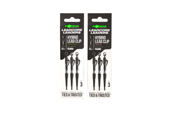 Leaders & spares Leadcore Leaders KORDA Kable Leadcore Leader Hybrid Lead Clip Gravel 50cm - KLL001