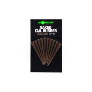 Lead Systems Tail Rubbers KORDA Naked Tail Rubber Gravel/Clay - KNRG