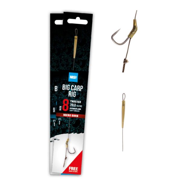 parentcategory1} Ready Tied Rigs T6421 Nash Big Carp Rig Size 2 Barbed