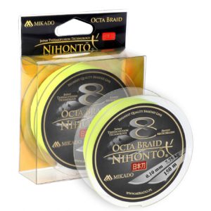 Sklep z Mikado Śląsk - PLECIONKA - NIHONTO OCTA BRAID - 0.08mm/5.15kg/150m - FLUO - op.1szp.