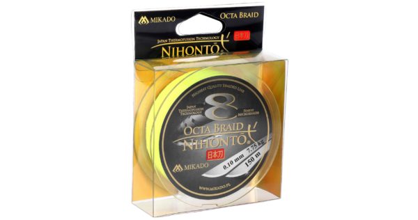 PLECIONKA - NIHONTO OCTA BRAID - 0.10mm/7.75kg/150m - FLUO - op.1szp.