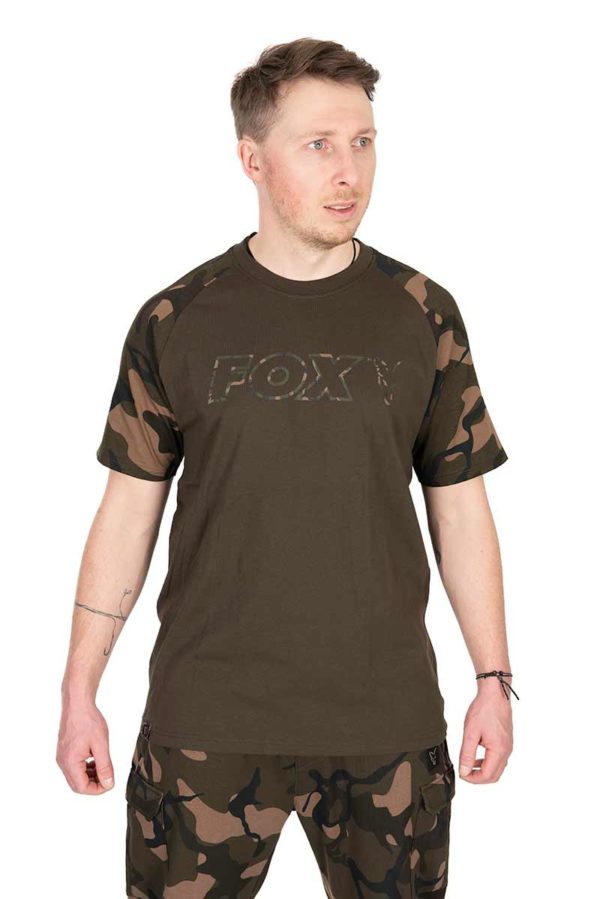 Fox Khaki/Camo Outline T-Shirt - CFX278