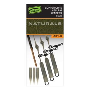 Fox EDGES™ Naturals Copper Core Heli Leaders Edges™ Ready Tied Rigs