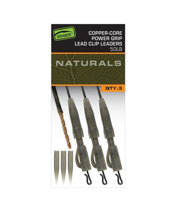 Fox EDGES™ Naturals Copper Core Lead Clip Leaders Edges™ Ready Tied Rigs