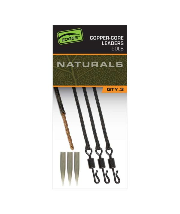 Fox EDGES™ Naturals Copper Core Leaders Edges™ Ready Tied Rigs