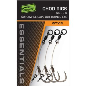 Fox EDGES™ Super Wide Gape Chod Rigs Edges™ Ready Tied Rigs