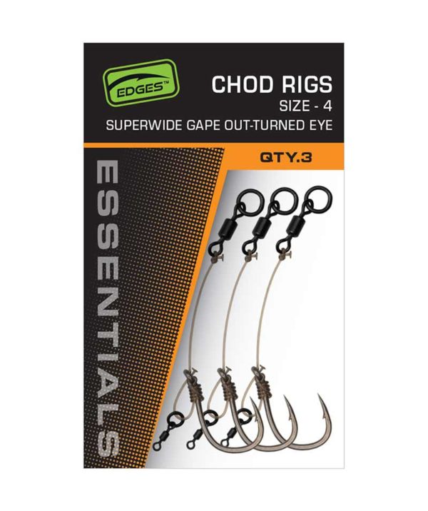 Fox EDGES™ Super Wide Gape Chod Rigs Edges™ Ready Tied Rigs