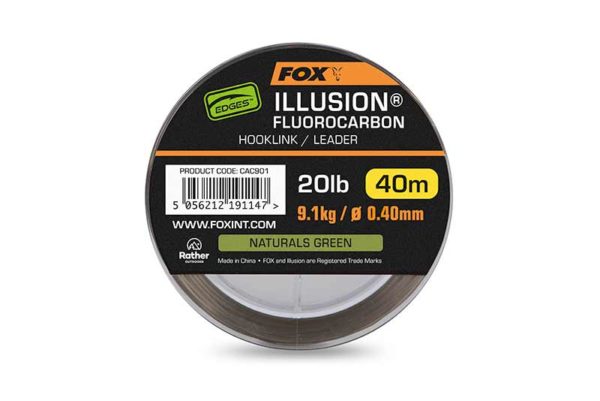 Fox Illusion Fluorocarbon Hooklink/Leader Edges™ Hooklinks & Leader Materials