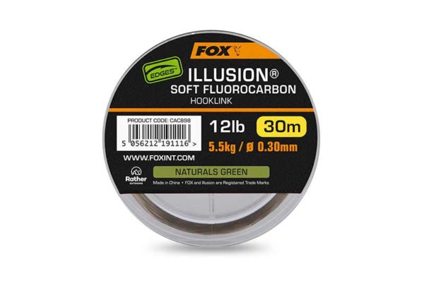 Fox Illusion Soft Fluorocarbon Edges™ Hooklinks & Leader Materials