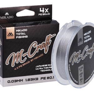 Sklep z Mikado Śląsk - PLECIONKA - M-Craft Braid - 0.06mm/3.83kg/150m - STEEL GRAY - op.1szp.