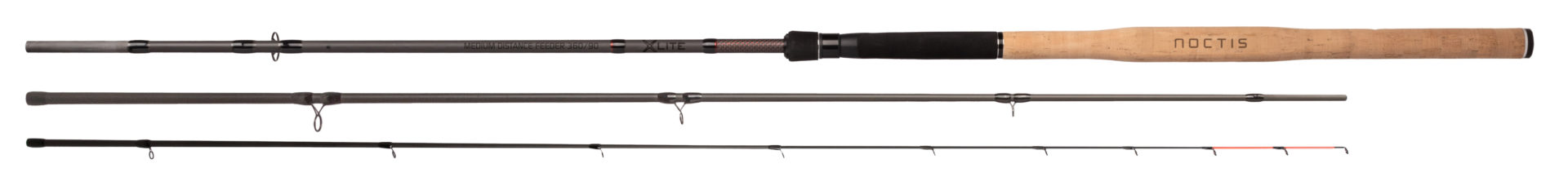 Sklep z Mikado Śląsk - WĘDKA - NOCTIS X LITE MEDIUM DISTANCE FEEDER 360 c.w. up to 90g (3+3 sec.) - op.1szt.