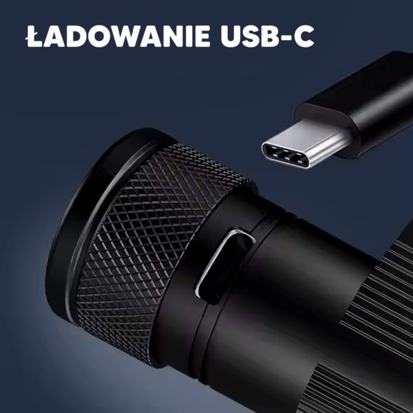 PRIME TACKLE - Headlamp ULTRA FLUO - Latarka karpiowa HI-END USB C LATARKA