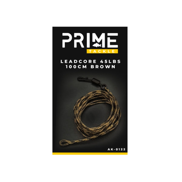 PRIME TACKLE - Leadcore karpiowy 45 lbs / 100 cm BROWN - Najtaniej