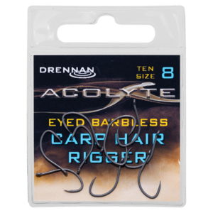 ACOLYTE CARP HAIR RIG BARBLESS Haczyki Drennan 10szt. Kod: HEAA08-HEAA16 Haczyki