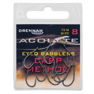 ACOLYTE CARP METHOD BARBLESS Haczyki Drennan 10szt. Kod: HEAC08-HEAC16 Haczyki