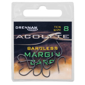 ACOLYTE MARGIN CARP BARBLESS Haczyki Drennan 10szt. Kod: HSAB08-HSAB16 Haczyki