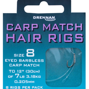 CARP MATCH HAIR RIGS Przypon Drennan Gotowe Przypony