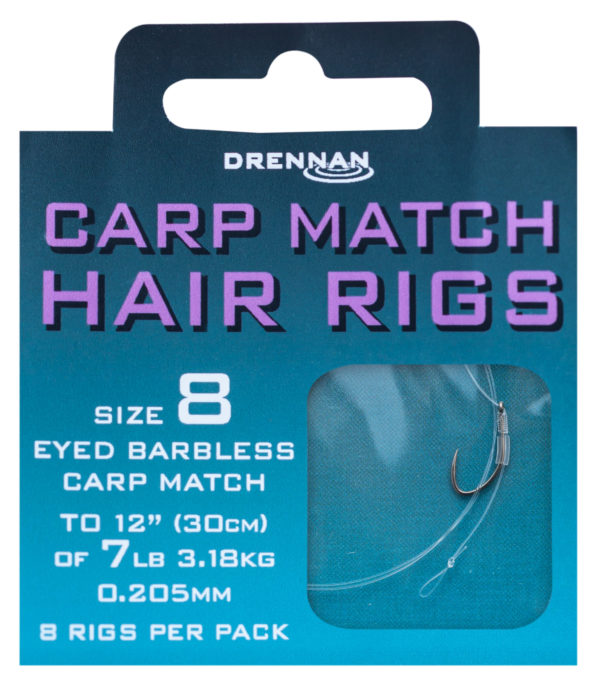 CARP MATCH HAIR RIGS Przypon Drennan Gotowe Przypony