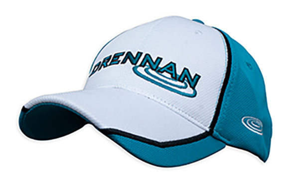 Czapka z Daszkiem Drennan CAP WHITE / AQUA Odzież wędkarska