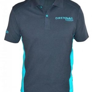 Koszulka POLO Drennan Grey / Aqua Odzież wędkarska