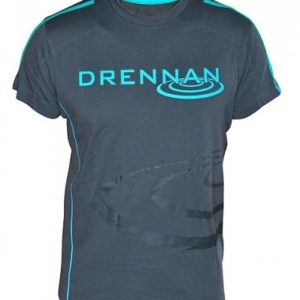 Koszulka T-SHIRT Drennan Grey / Aqua Odzież wędkarska