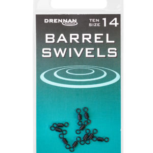 Krętliki BARREL SWIVEL BLACK 10szt. Drennan Kod: TGBS009 - TGBS018 Pozostałe Akcesoria