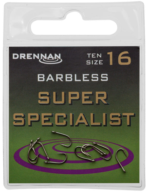 SUPER SPECIALIST Barbless Haczyki Drennan 10szt. Haczyki