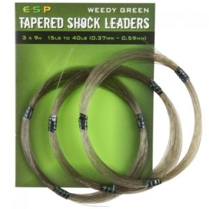 Przypon Strzałowy TAP. SHOCKLEADER GREEN 3x9m ESP Kod: ELTSL15402 Program Carp ESP