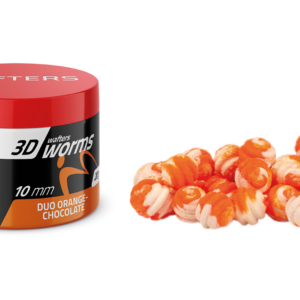 3D WORMS WAFTERS DUO ORANGE-CHOCOLATE 10mm 20g MatchPro Przynęty do Methody / Karpiowe