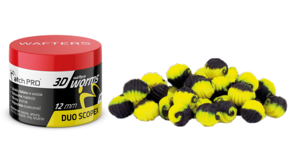 3D WORMS WAFTERS DUO SCOPEX 12mm 20g MatchPro Przynęty do Methody / Karpiowe