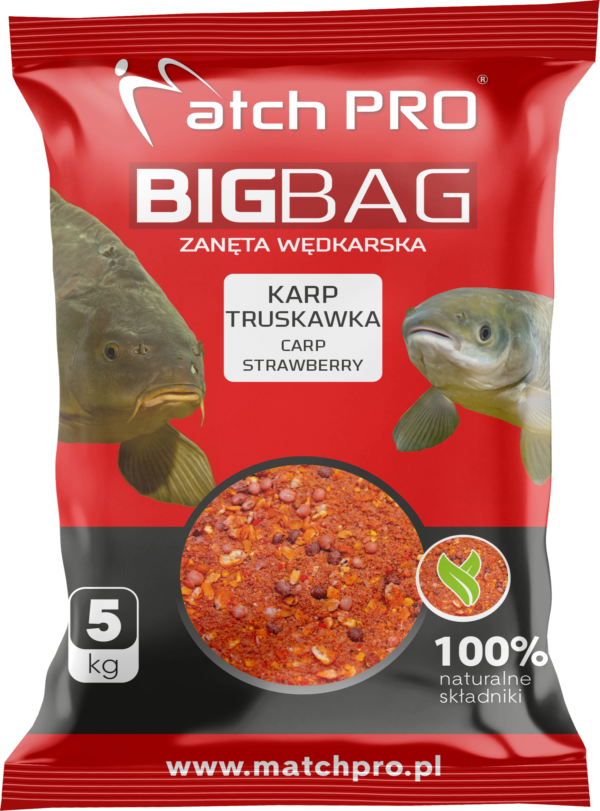 BIG BAG KARP TRUSKAWKA Zanęta MatchPro 5kg Zanęty