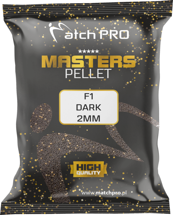 F1 DARK 2mm PELLET MASTERS MatchPro 700g Pellety Zanętowe