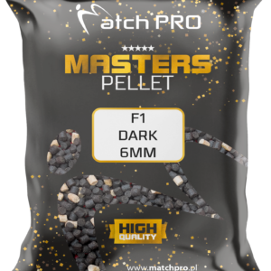 F1 DARK 6mm PELLET MASTERS MatchPro 700g Pellety Zanętowe