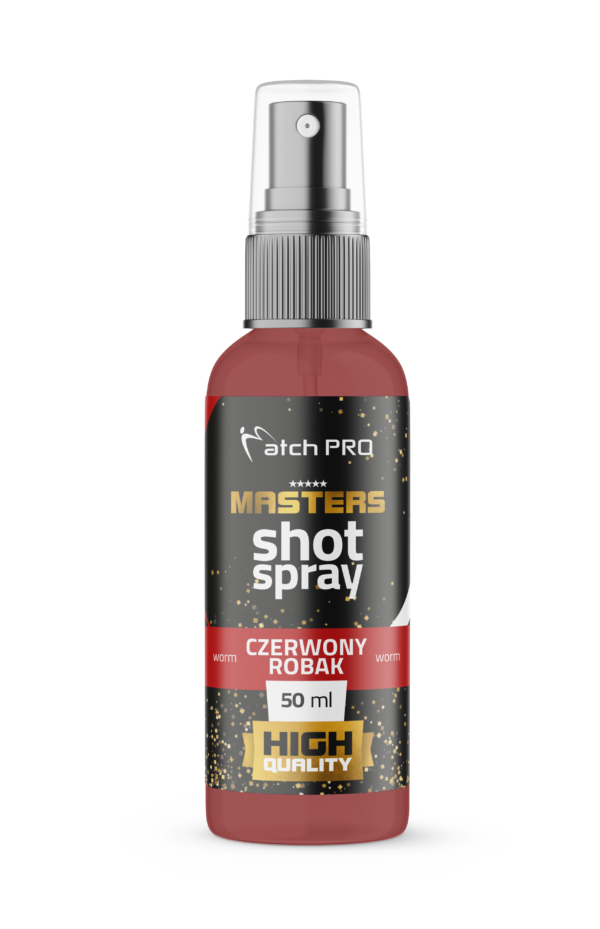 MASTERS SHOT SPRAY CZERWONY ROBAK MatchPro 50ml Liquidy / Dipy / Boostery