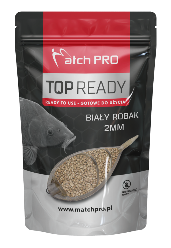 READY PELLET DUO BIAŁY ROBAK 2mm Pellet Match 700g Pellety Zanętowe