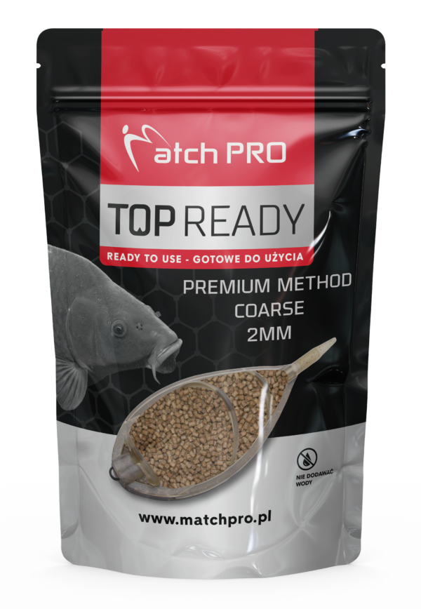 READY PELLET PPEMIUM METHOD COARSE 2mm Pellet MatchPro 700g Pellety Zanętowe