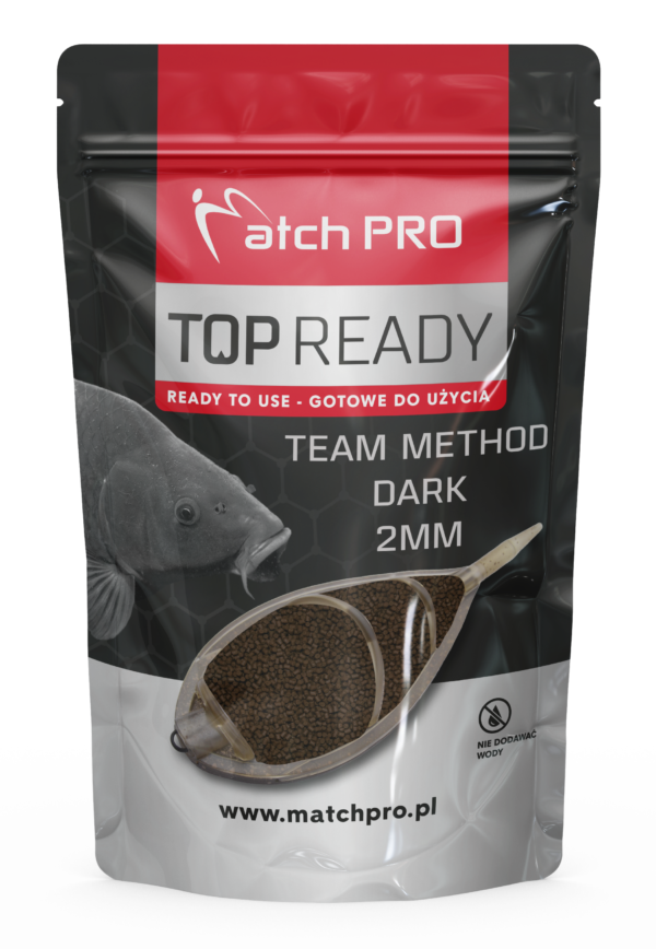 READY PELLET TEAM METHOD DARK 2mm Pellet MatchPro 700g Pellety Zanętowe