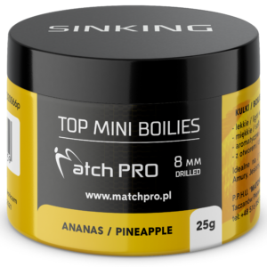 TOP BOILIES Kulki PINEAPPLE 8mm / 25g MatchPro Przynęty do Methody / Karpiowe