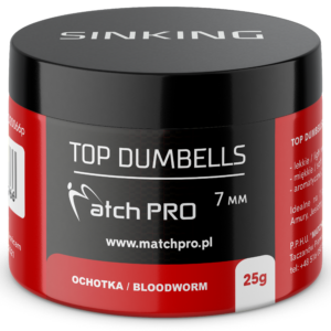 TOP DUMBELLS BLOODWORM 7mm / 25g MatchPro Przynęty do Methody / Karpiowe