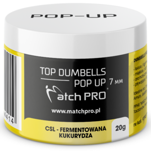 TOP DUMBELLS POP UP CSL 7mm / 20g MatchPro Przynęty do Methody / Karpiowe