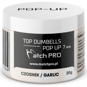 TOP DUMBELLS POP-UP GARLIC 7mm / 20g MatchPro Przynęty do Methody / Karpiowe