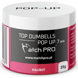 TOP DUMBELLS POP UP HALIBUT 7mm / 20g MatchPro Przynęty do Methody / Karpiowe